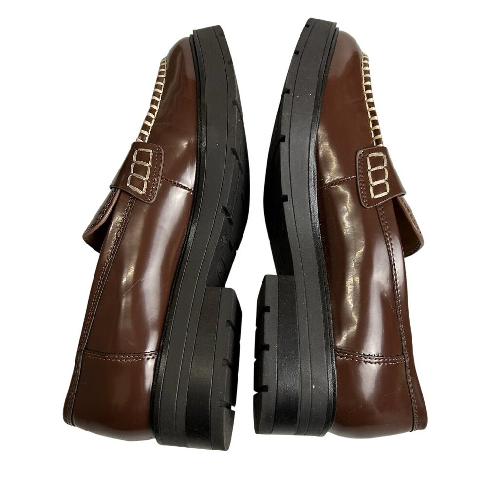 Nine West Women's 9M Kipla3 Casual Loafer Medium Brown 210 Stylish Round Toe NEW - Picture 12 of 16